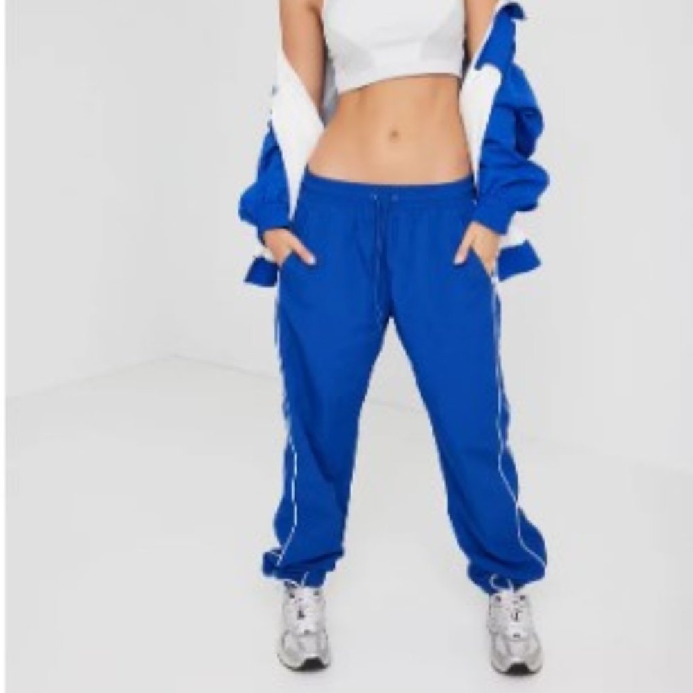 🔴Garage - Blue Nylon Track Pant - Size XS